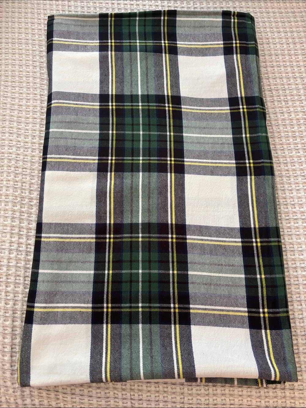 Tablecloth Rectangle Tartan Plain EUC